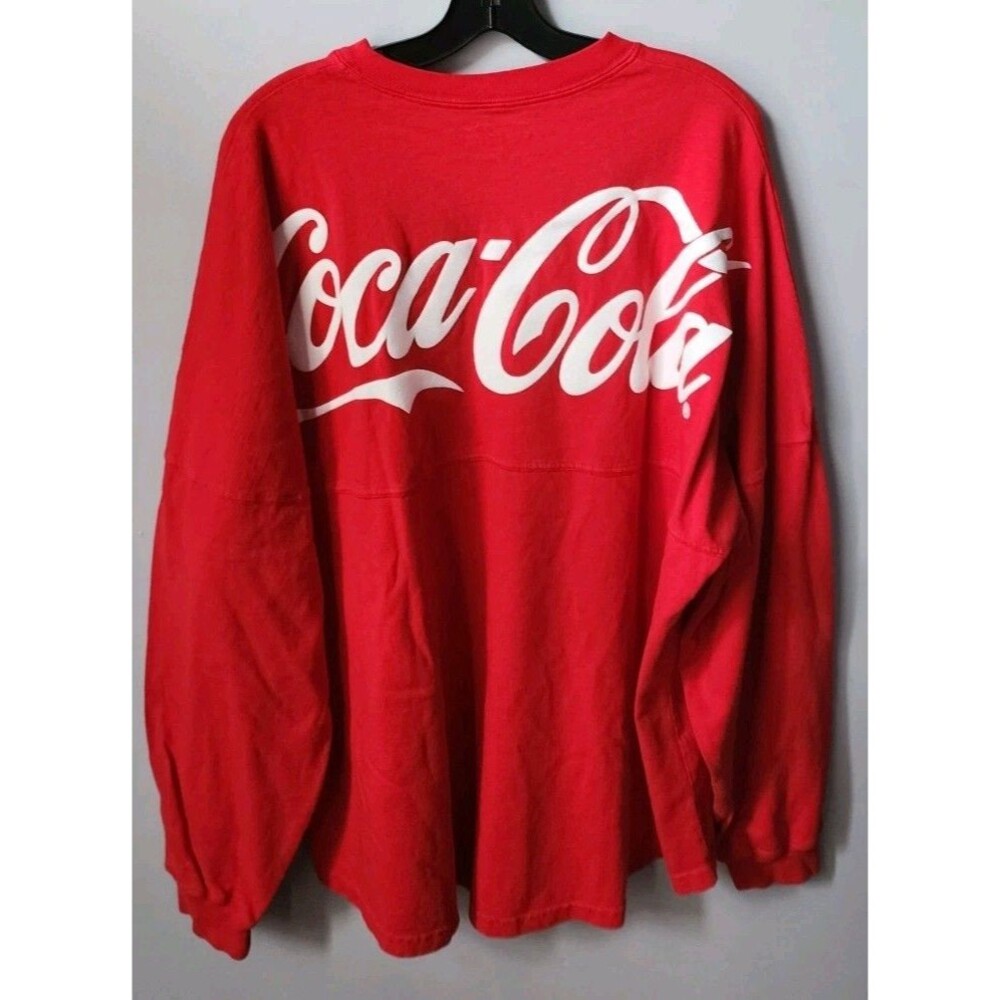 New Coca-Cola Coke X Spirit Jersey Unisex Tee Red Unisex long sleeve jersey XL - Picture 12 of 14